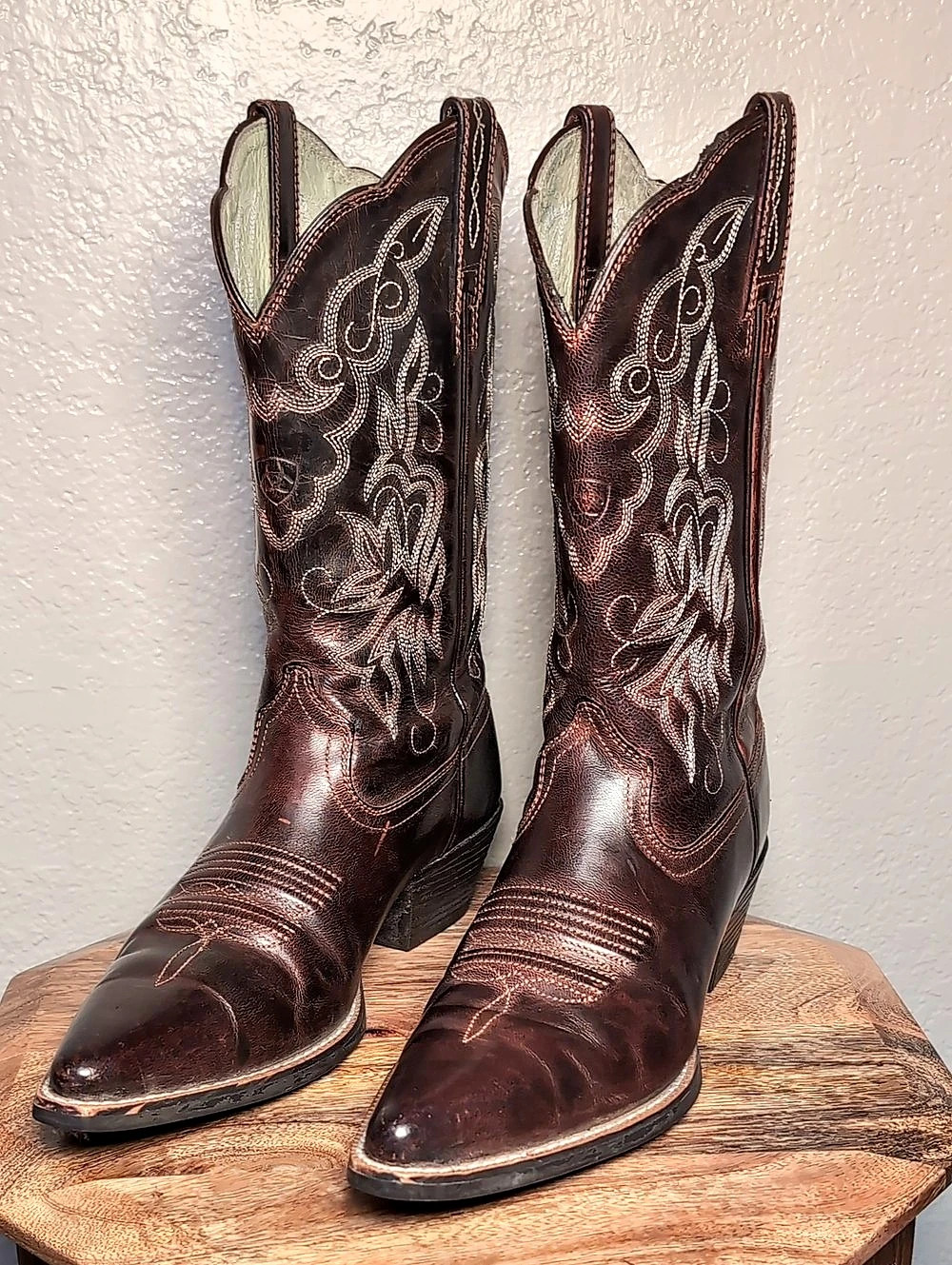 Ariat Western Cowbirl Boots Brown US 6B